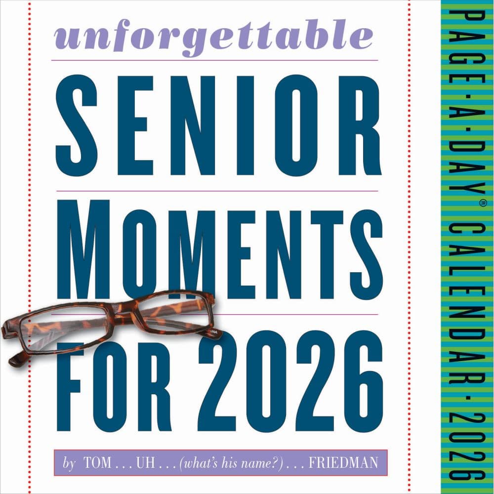 Unforgettable Senior Moments 2026 Desk Calendar Fifth Alternate Image