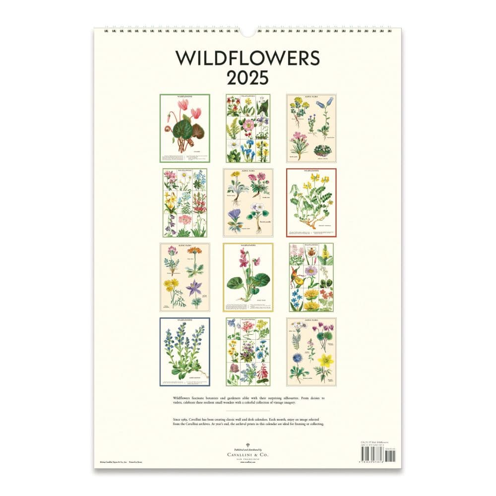 Wildflowers Poster 2025 Wall Calendar Second Alternate Image width=&quot;1000&quot; height=&quot;1000&quot;