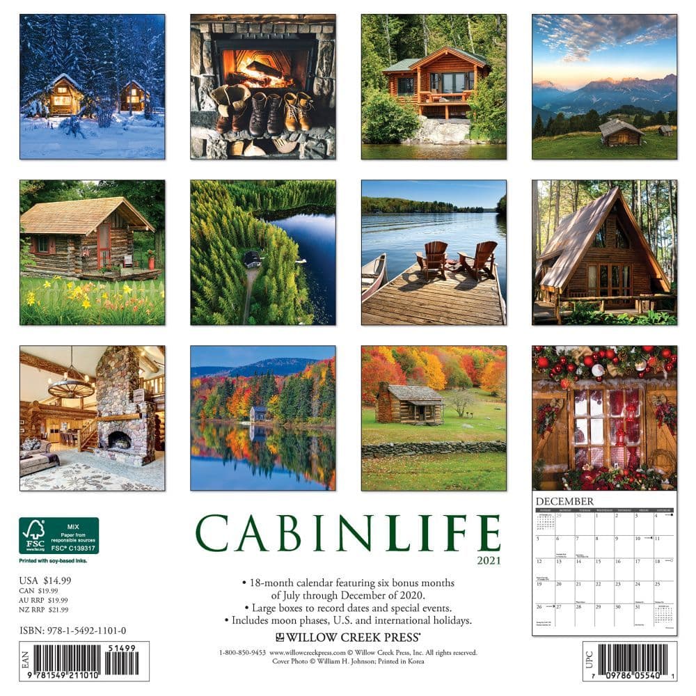Cabin Life Wall Calendar