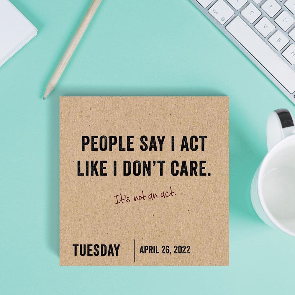 Anti-Affirmations Daily Sarcasm 2022 Desk Calendar - Calendars.com