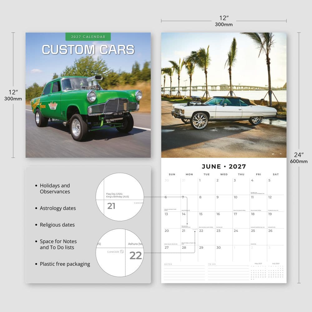 Custom Cars 2027 Wall Calendar Third Alternate Image
