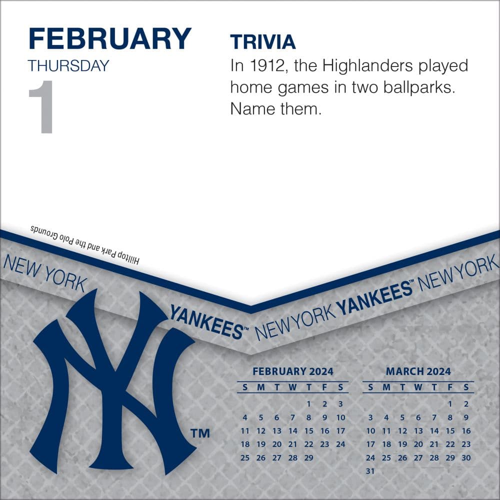 MLB New York Yankees 2024 Desk Calendar Third Alternate Image width=&quot;1000&quot; height=&quot;1000&quot;