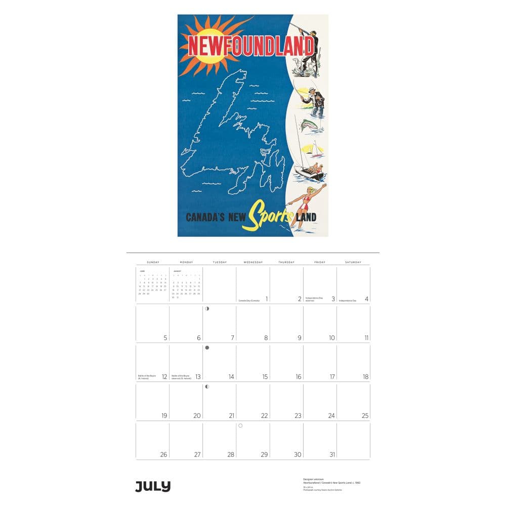 Canadian Travel Posters 2026 Wall Calendar Fifth Alternate Image