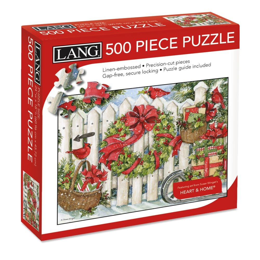 Christmas Fence 500 Piece Puzzle_Main Image