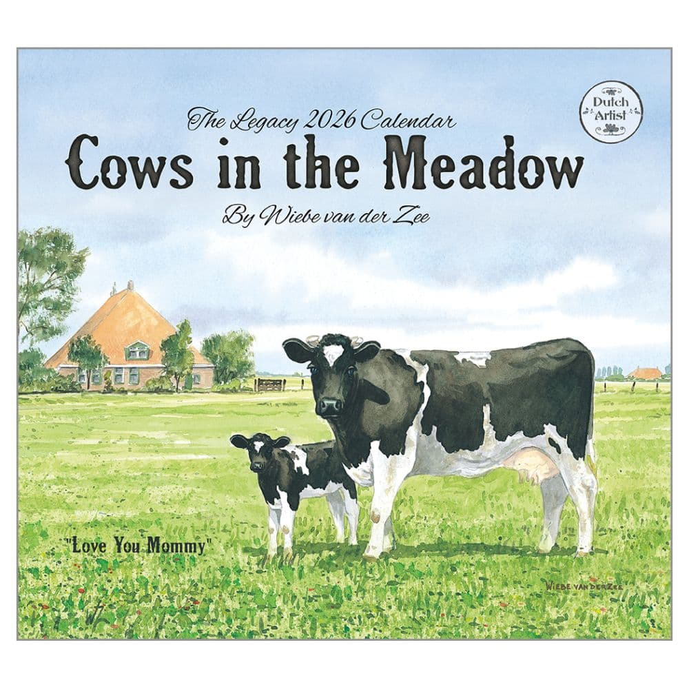 Cows in the Meadow by Wiebe Van Der Zee 2026 Wall Calendar Main Image