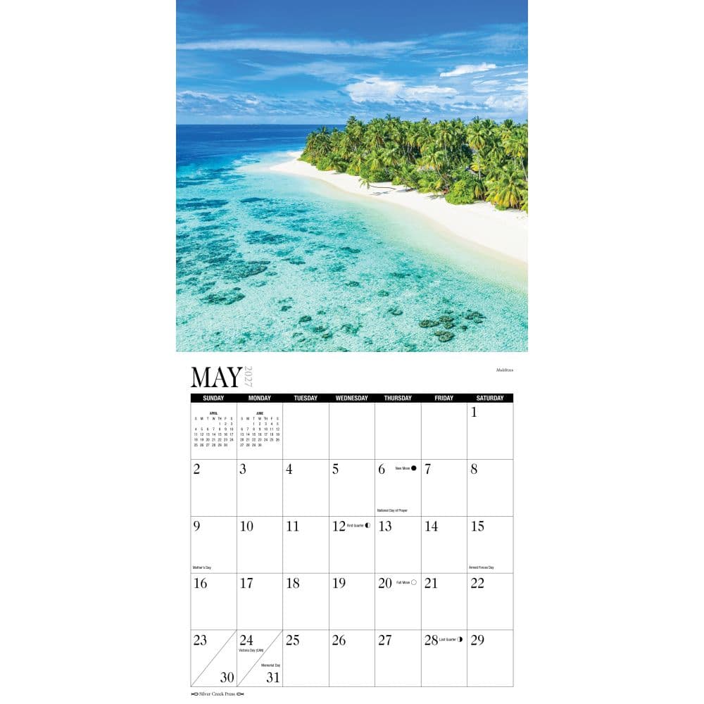 Beaches 2027 Wall Calendar Second Alternate Image