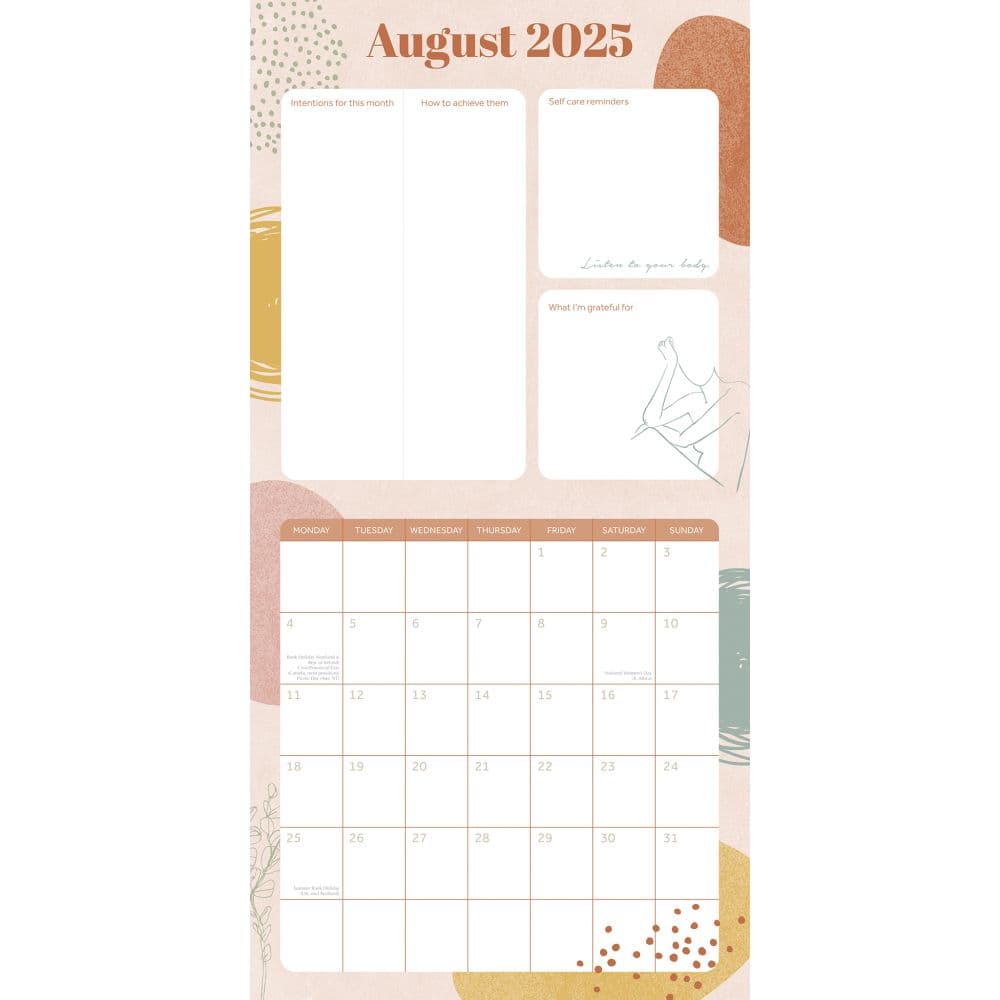 Wellness Planner 2025 Wall Calendar Third Alternate Image width=&quot;1000&quot; height=&quot;1000&quot;