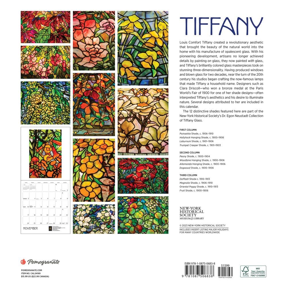 Tiffany 2024 Wall Calendar_ALT1