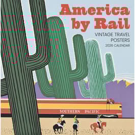 image America By Rail 2026 Wall Calendar Main Image