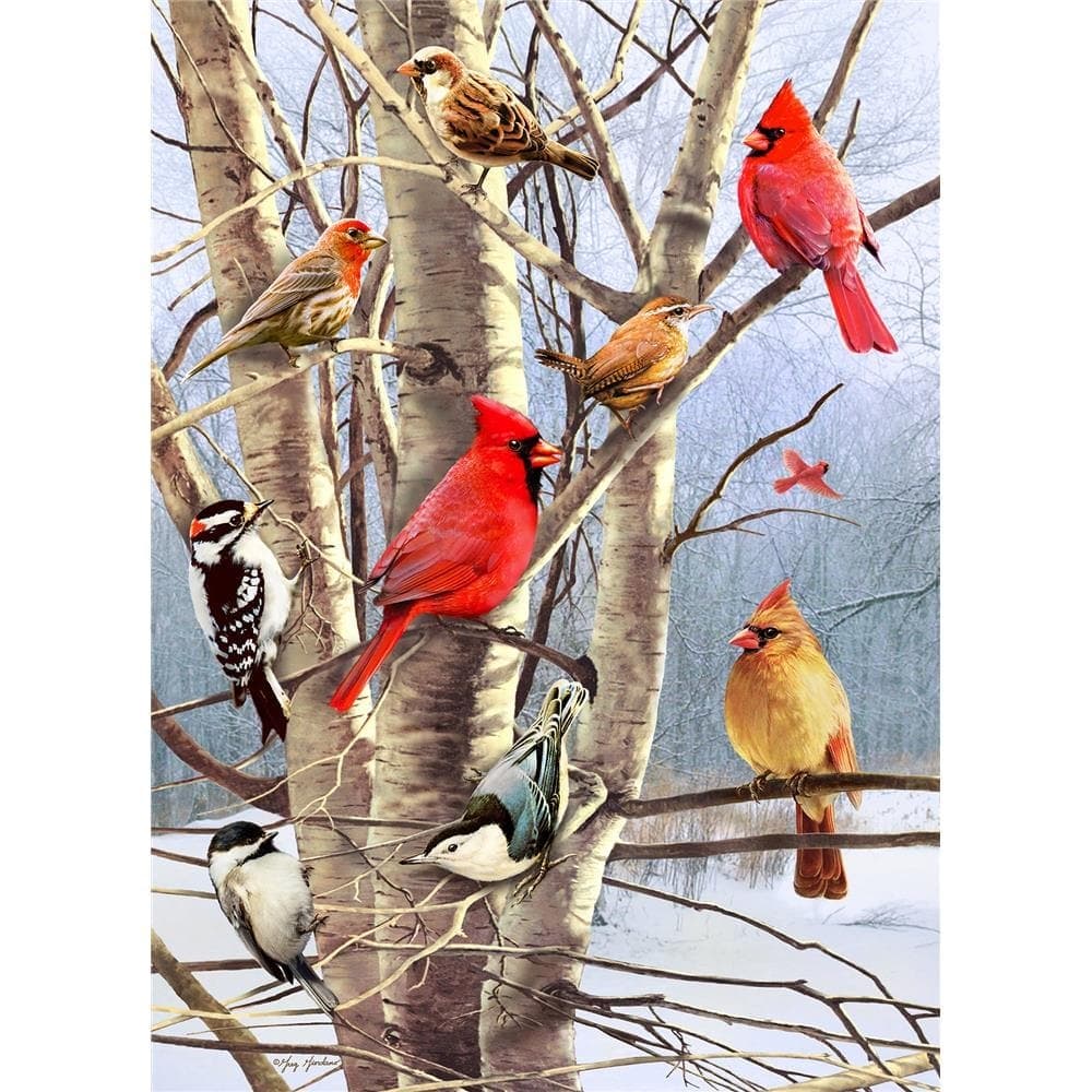Winter Birds 1000 Piece Puzzle Second Alternate Image width=&quot;1000&quot; height=&quot;1000&quot;