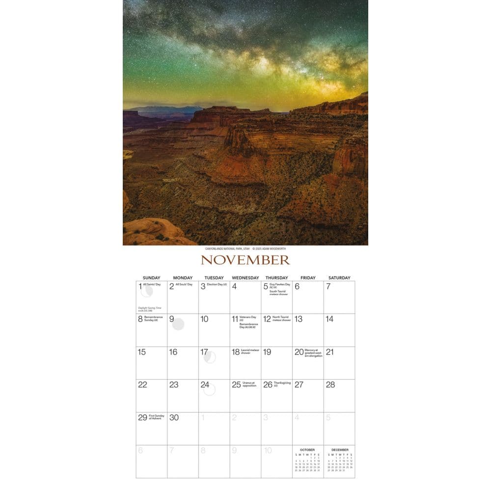 Galaxy of Stars 2026 Mini Wall Calendar Fourth Alternate Image