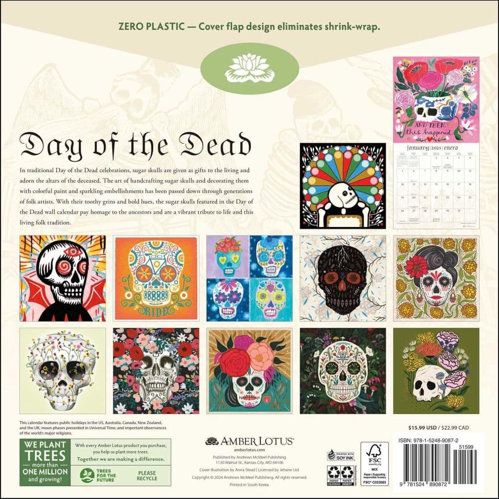 Day of the Dead 2025 Wall Calendar First Alternate Image