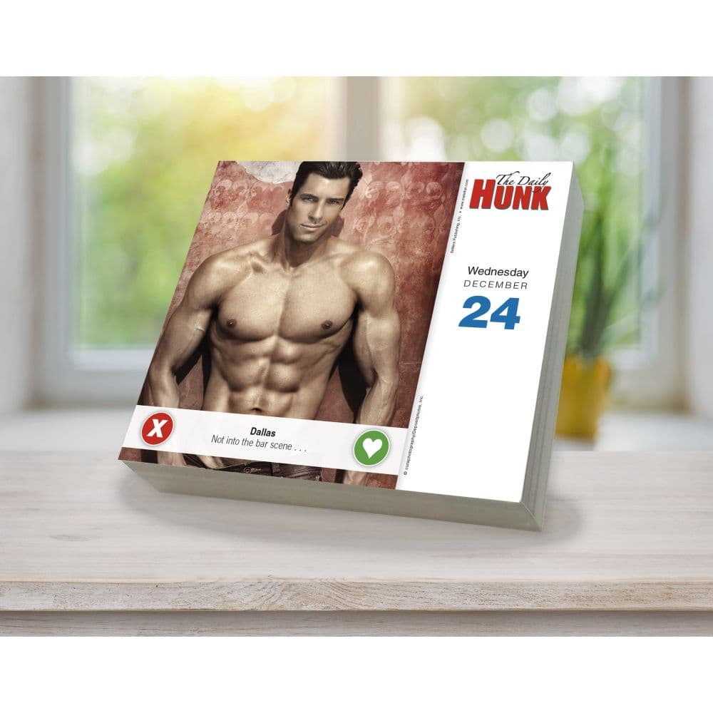 Daily Hunk Get Things Done 2025 Desk Calendar