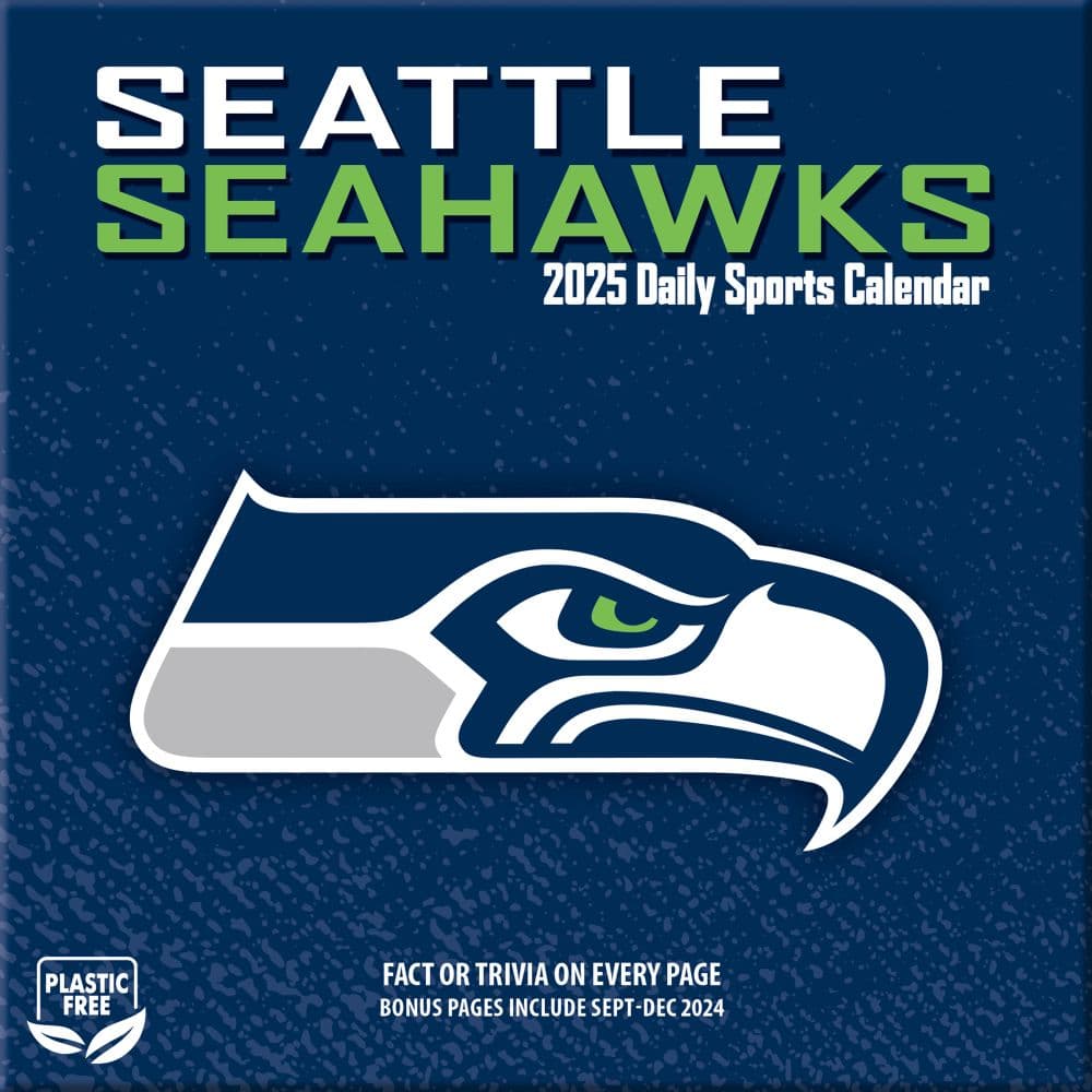 NFL Seattle Seahawks 2025 Desk Calendar Front