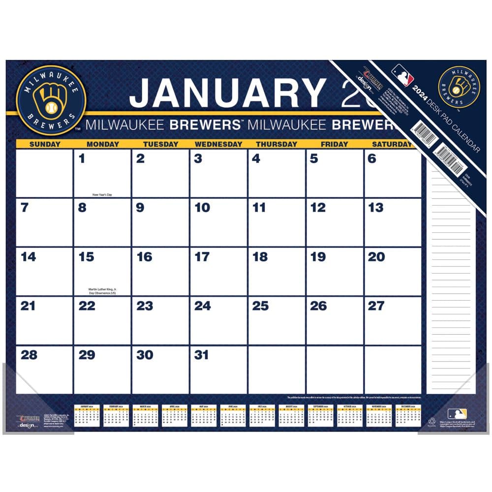 Milwaukee Brewers Giveaways 2024 Calendar Fern Orelie