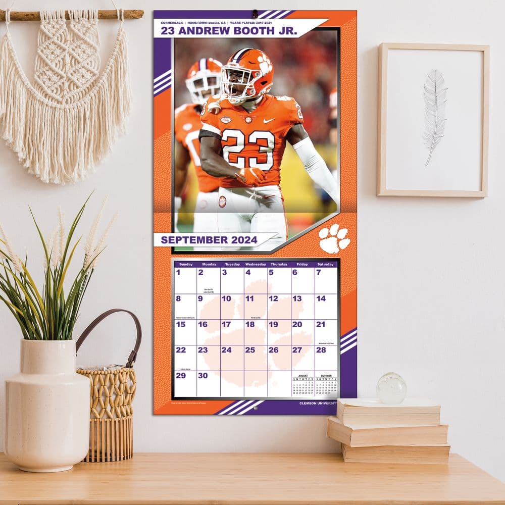 Clemson Tigers 2025 Wall Calendar - Calendars.com