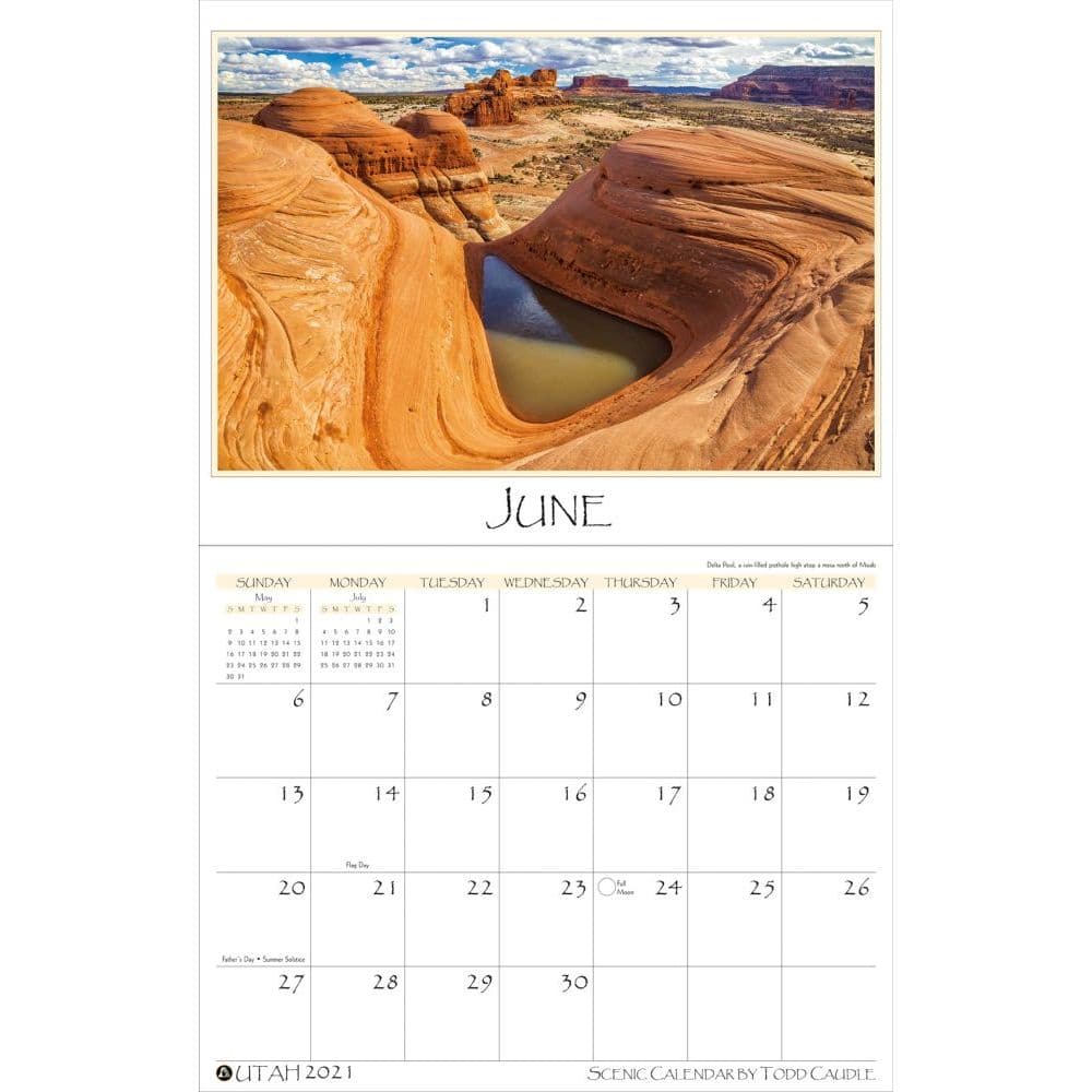 Utah Wall Calendar