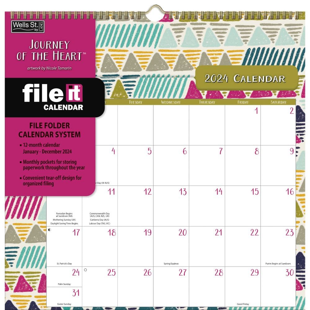 Journey Of The Heart File It 2024 Wall Calendar Main Image