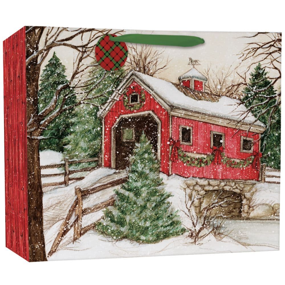 Evergreen Christmas Jumbo Gift Bag by Susan Winget Alternate Image 1