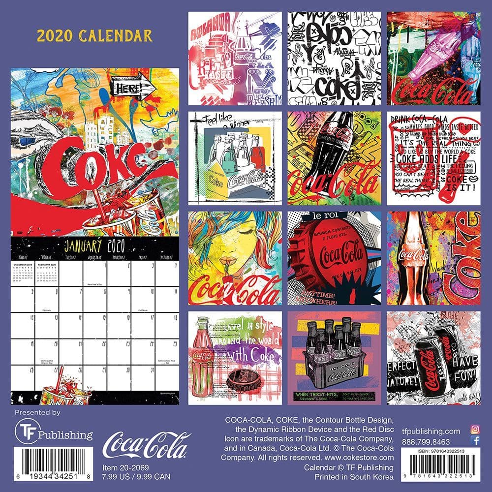 CocaCola Mini Wall Calendar