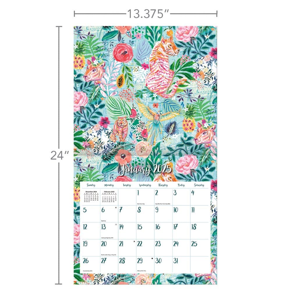 Lush Life by Jeanetta Gonzales 2025 Wall Calendar Sixth Alternate Image width="1000" height="1000"