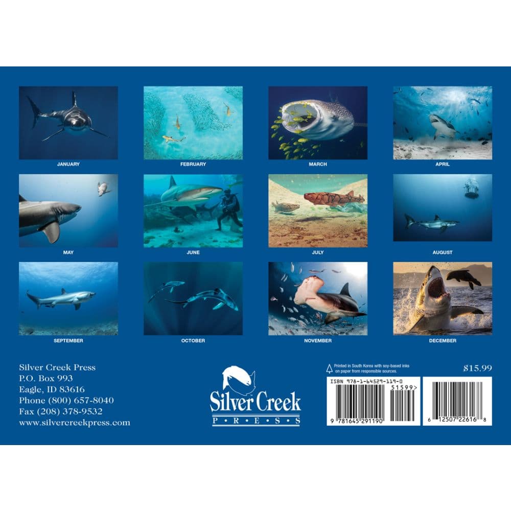 Sharks 2026 Wall Calendar First Alternate Image