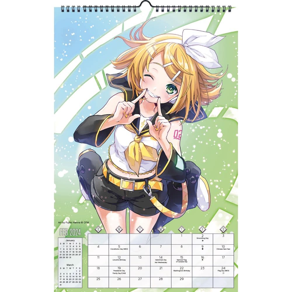 Hatsune Miku 2024 Poster Wall Calendar Alt3