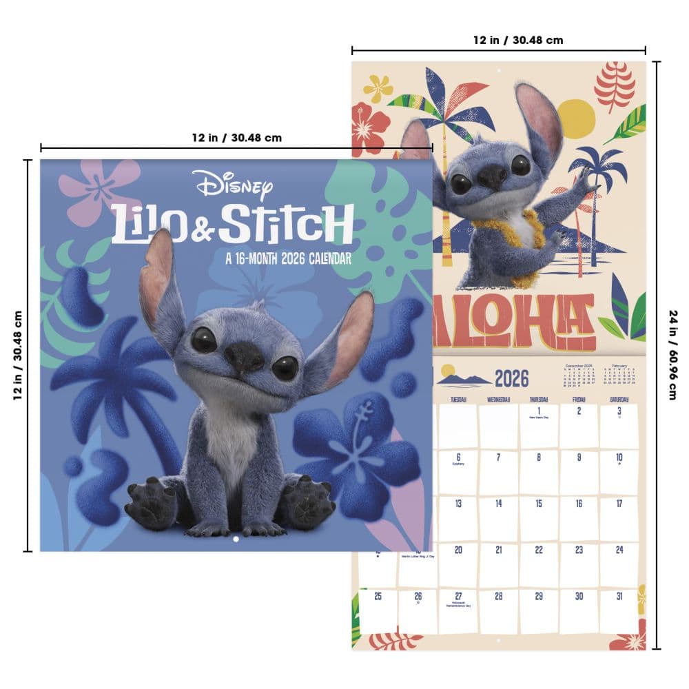 Lilo and Stitch Movie 2026 Wall Calendar Sixth Alternate Image