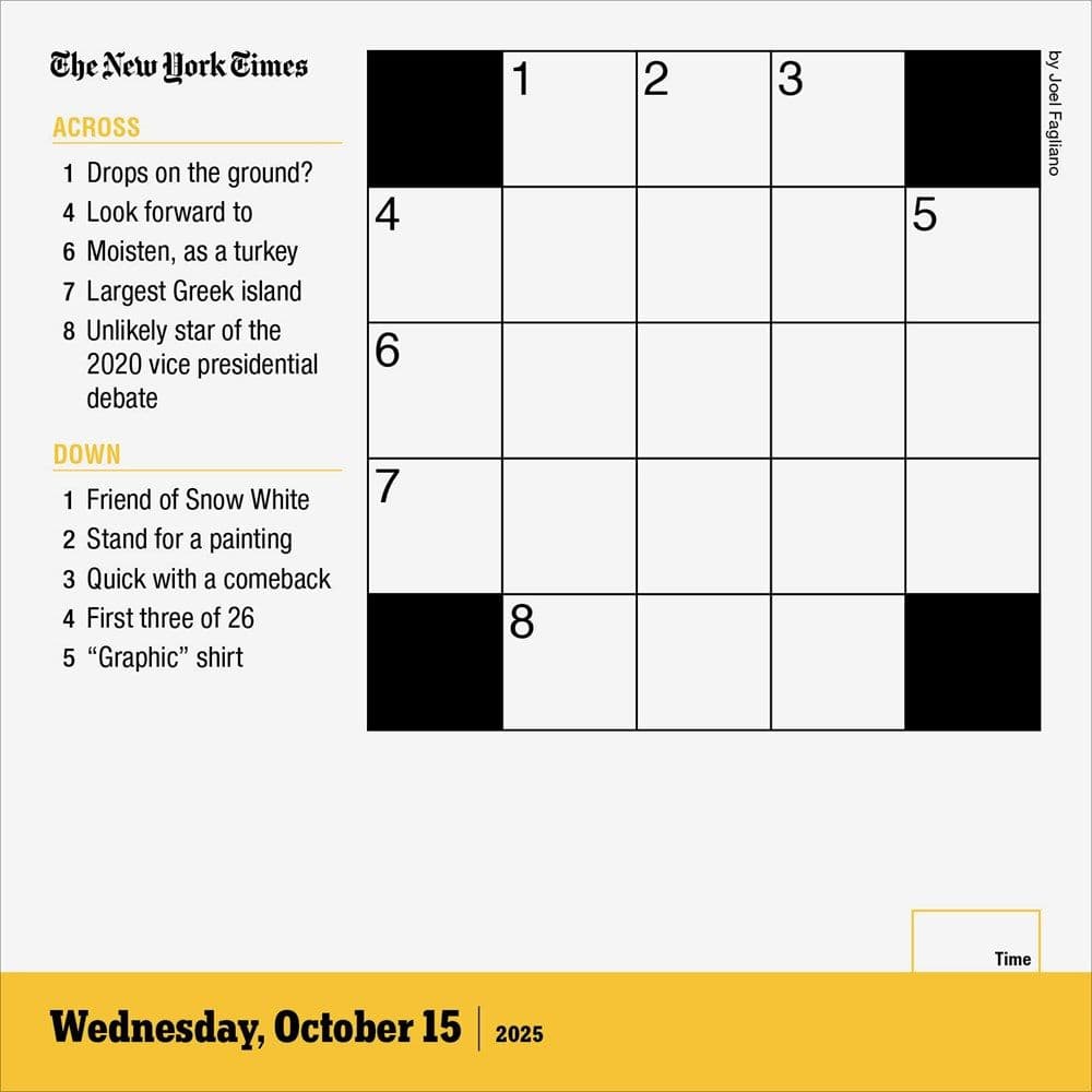 New York Times Mini Crossword 2025 Desk Calendar Second Alternate Image width=&quot;1000&quot; height=&quot;1000&quot;