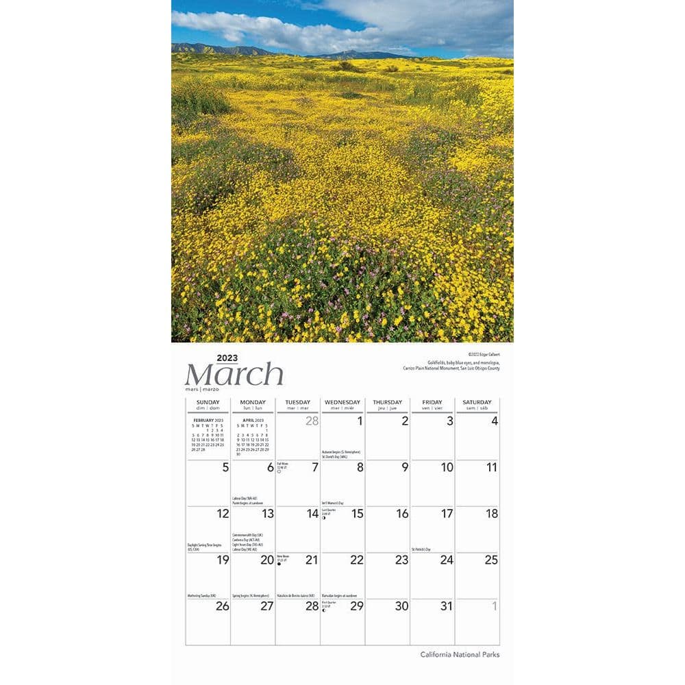 California National Parks 2023 Mini Wall Calendar - Calendars.com