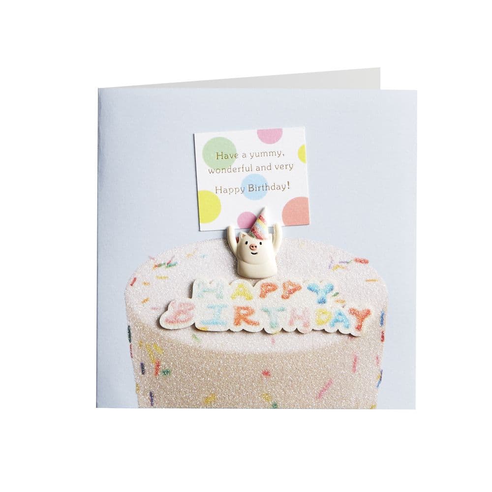 Cake with Pig Birthday Card Sixth Alternate Image width=&quot;1000&quot; height=&quot;1000&quot;