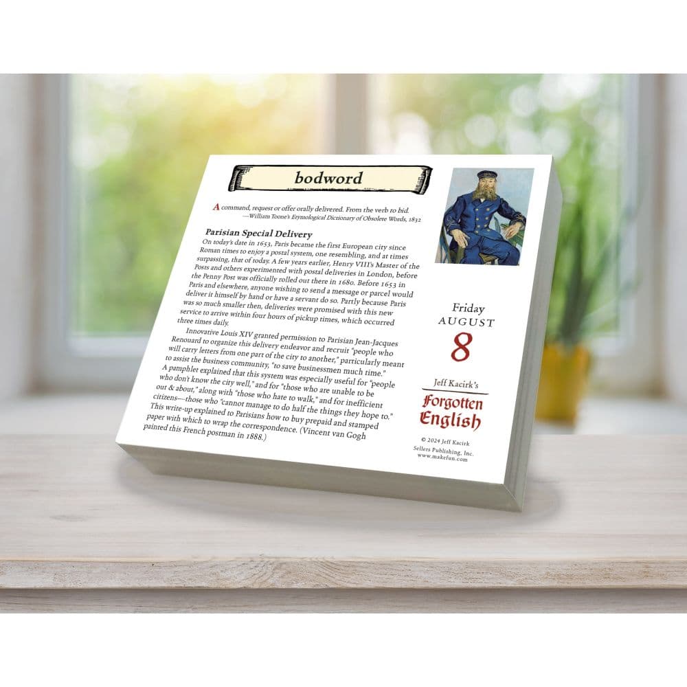 Forgotten English 2025 Desk Calendar - Calendars.com