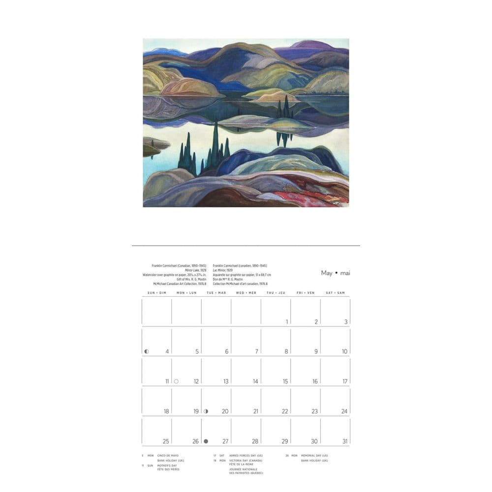 Group of Seven 2025 Mini Wall Calendar Alt3