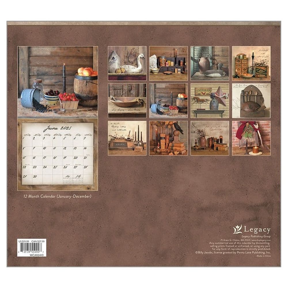 Simple Treasures by Billy Jacobs 2025 Wall Calendar First Alternate Image width=&quot;1000&quot; height=&quot;1000&quot;