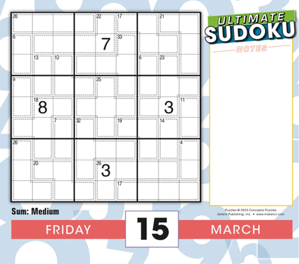 Ultimate Sudoku 2024 Desk Calendar