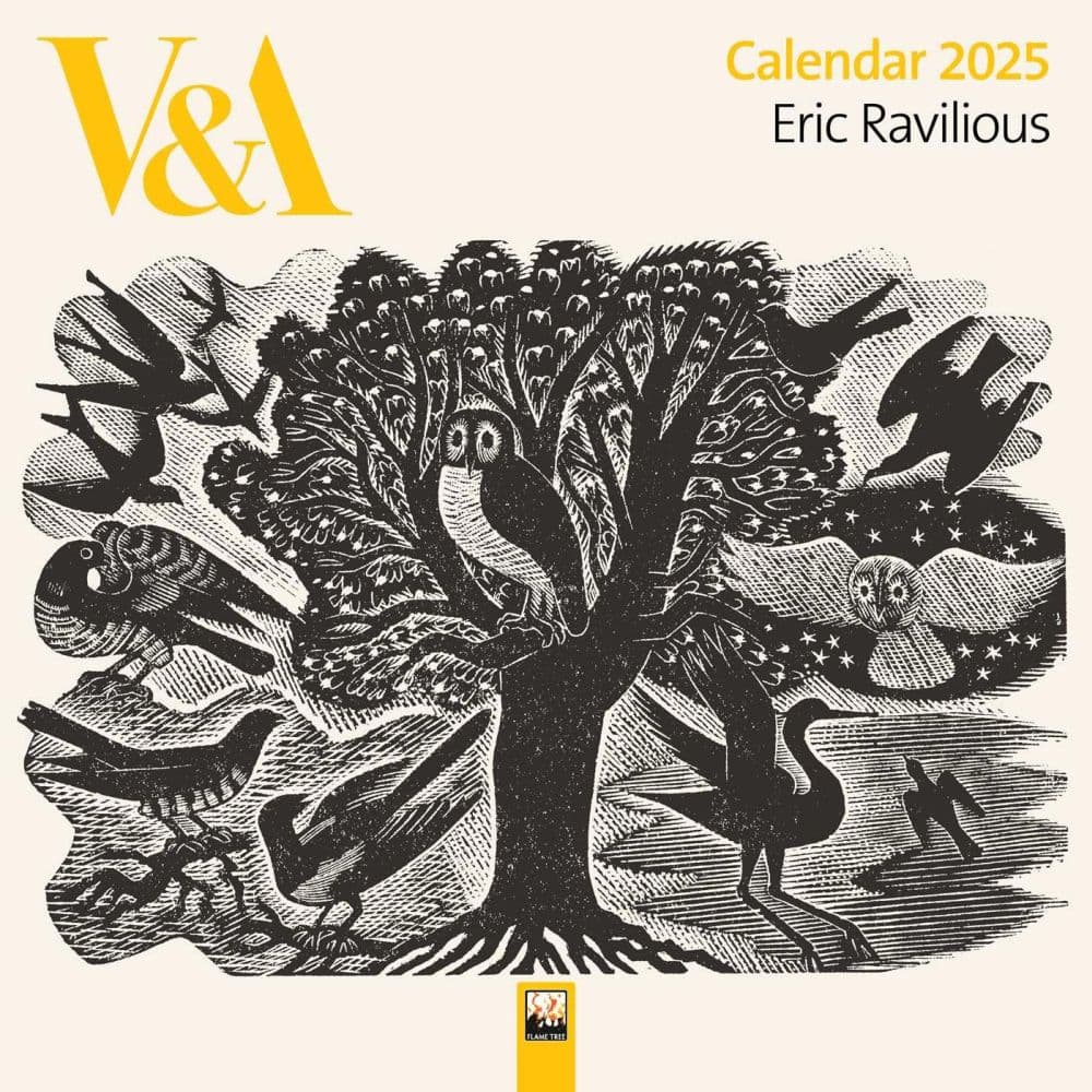 Victoria and Albert Museum Eric Ravilious 2025 Wall Calendar Main Image