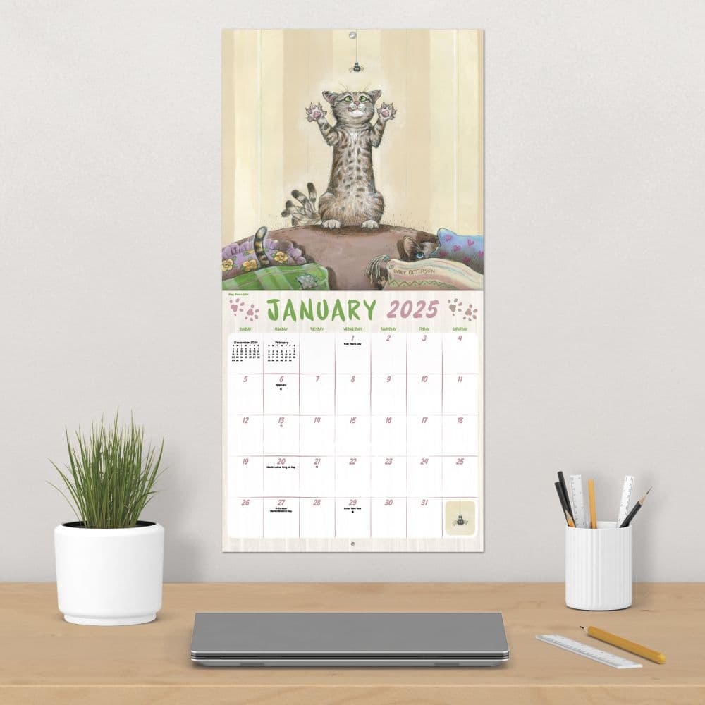 Gary Patterson Cats 2025 Wall Calendar Fourth Alternate Image width=&quot;1000&quot; height=&quot;1000&quot;