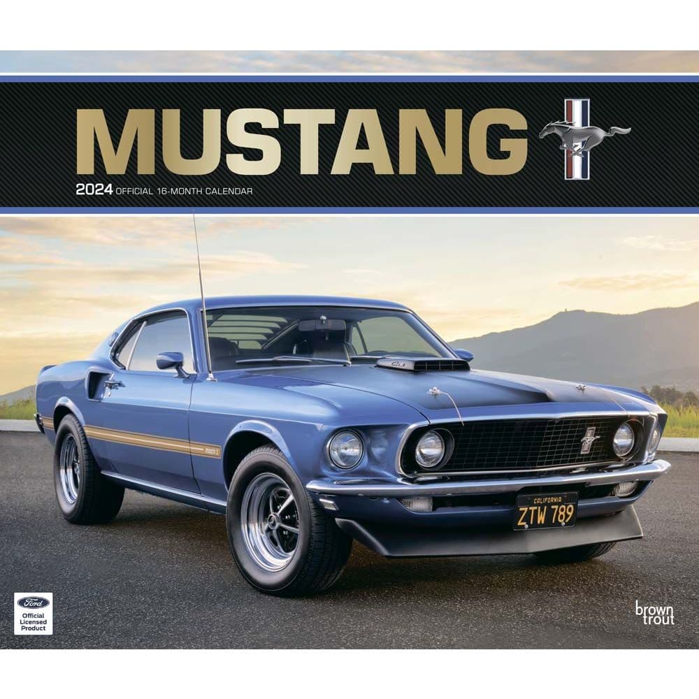 Mustang Deluxe 2024 Wall Calendar Main Image