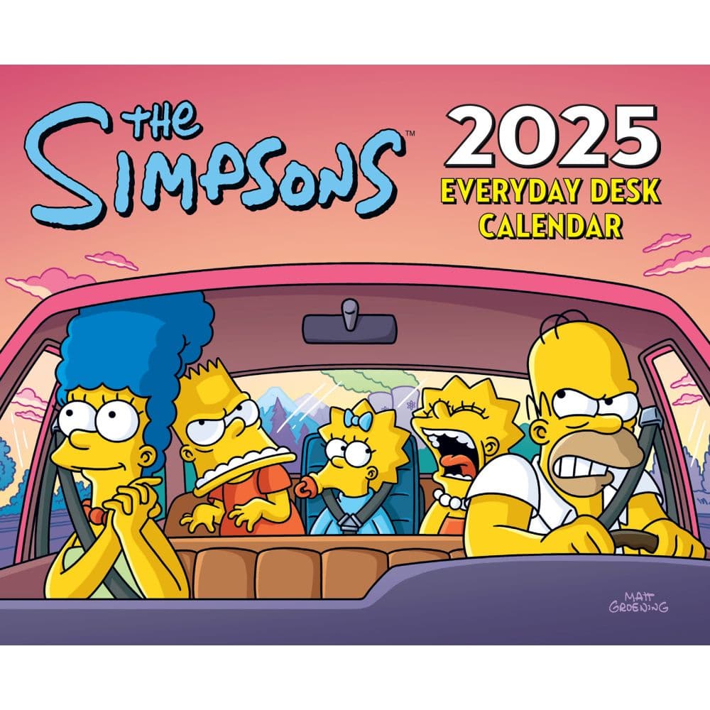 Simpsons 2025 Desk Calendar