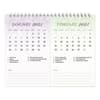 image Patterned 2025 Easel Double View Desk Calendar