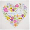 image Floral Embroidery Heart Easter Card