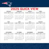 image NFL New England Patriots 2025 Desk Calendar Third Alternate Image