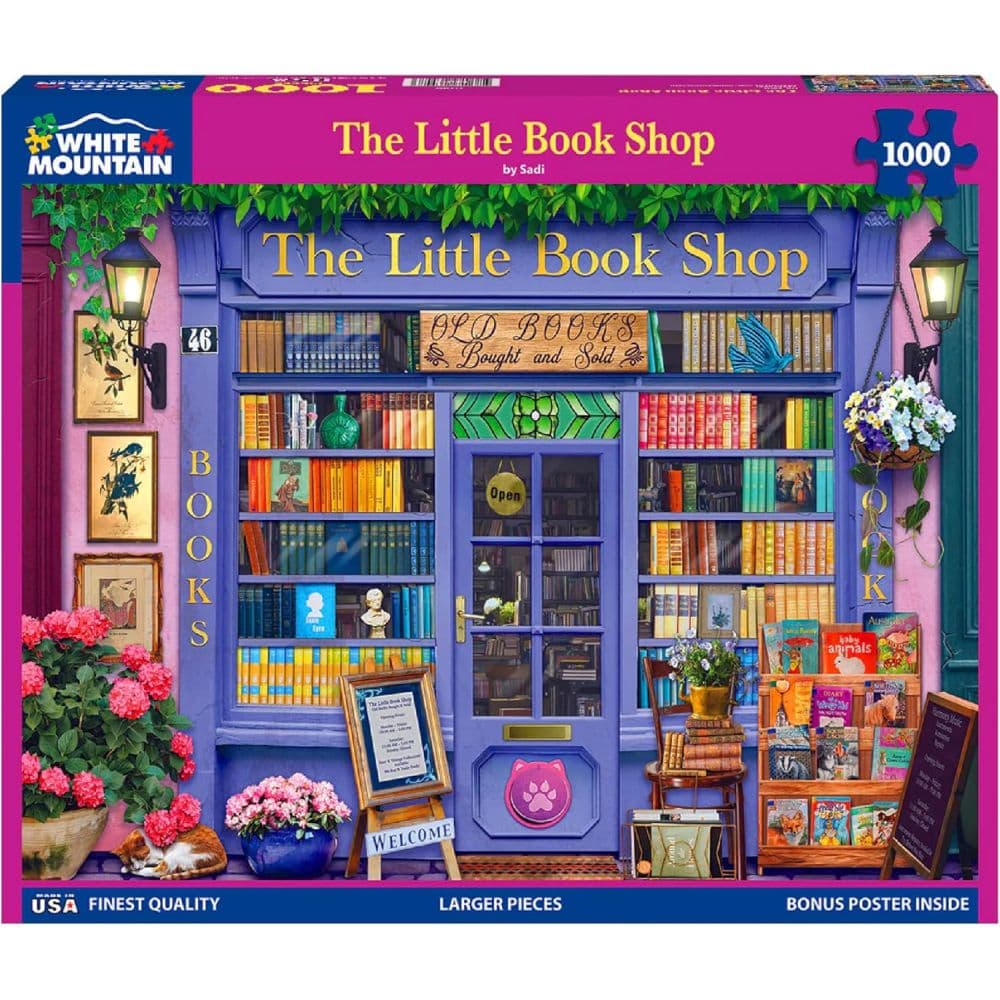 Little Book Shop 1000 Piece Puzzle by Sadi Main Product Image
