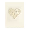 image Quilled Ivory Heart Wedding Card