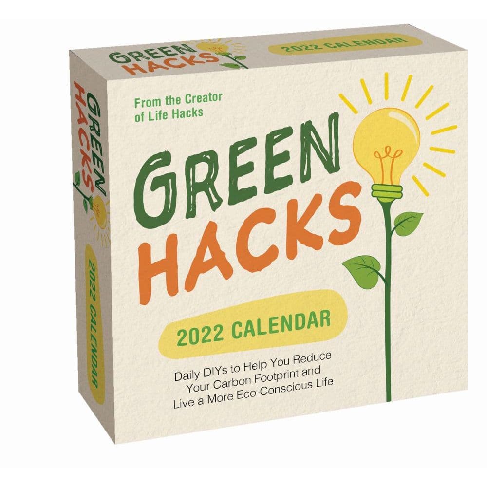 Life Hacks Green Edition 2022 Day-to-Day Calendar