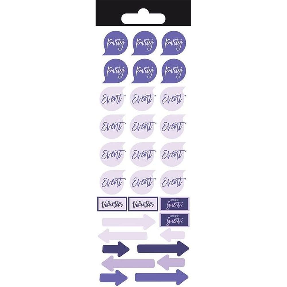 Pastel Purple Reminder Stickers Third Alternate Image