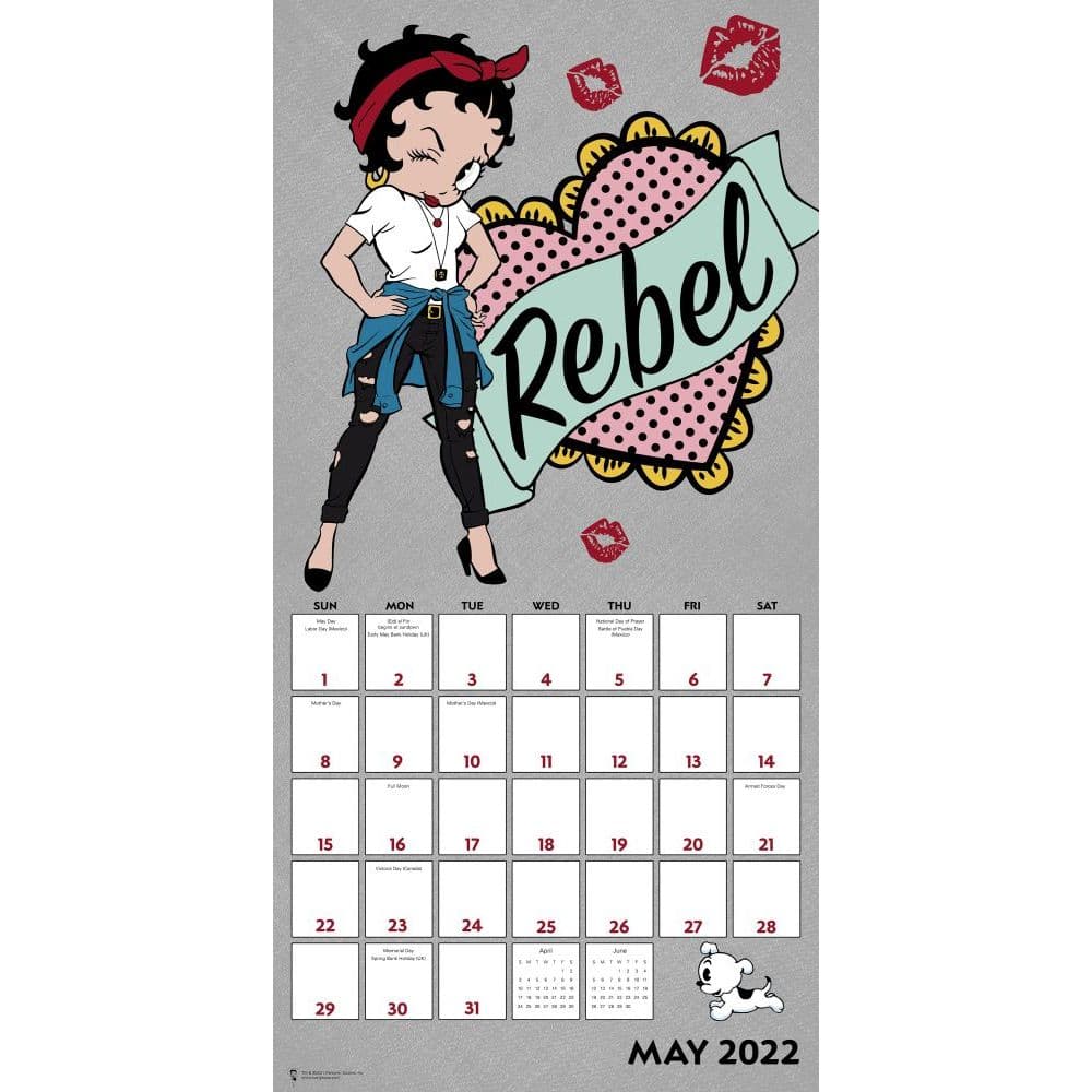 Calendrier 2023 Betty Boop Betty Boop 2022 Wall Calendar - Calendars.com