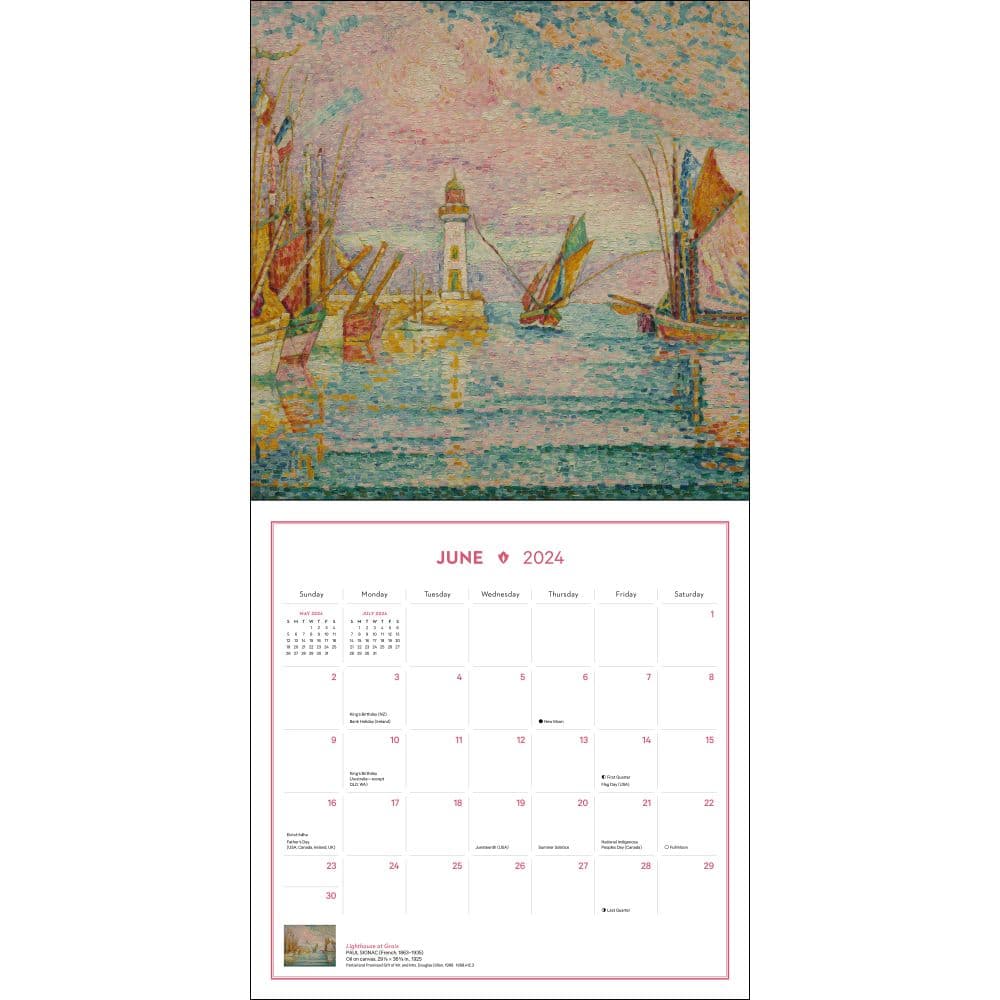 Impressionist Blooms 2024 Wall Calendar Third Alternate Image width=&quot;1000&quot; height=&quot;1000&quot;