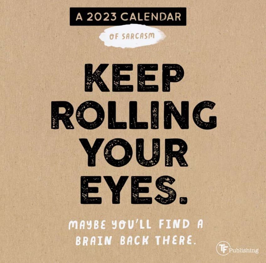 Anti Affirmations And Sarcasm 2023 Mini Calendar Calendars