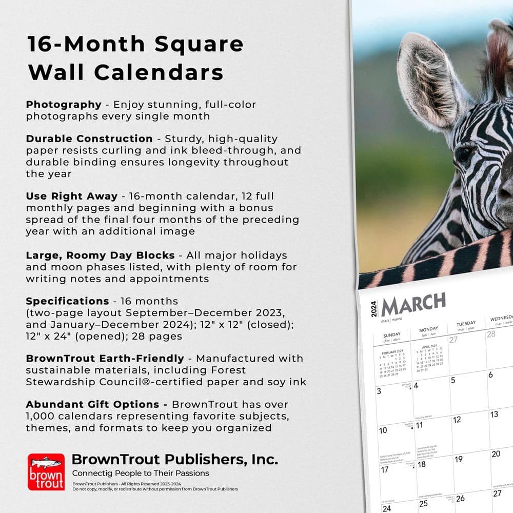 Baby Animals 2024 Wall Calendar